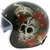 Hot Sale ✔️ Custom Mt Helmets Le Mans 2 Sv Skull & Roses A1 Black 🌟