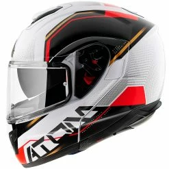 New 😉 Plastic Mt Helmets Atom Sv Quark B5 Modular Helmet Red 🌟