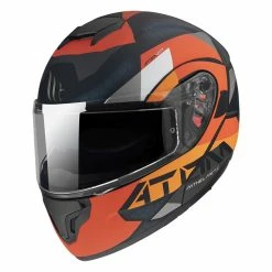 Discount โค๏ธ Plastic Mt Helmets Atom Sv W17 A4 Modular Helmet Orange ๐