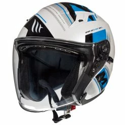Hot Sale 🌟 Plastic Mt Helmets Avenue Sv Sideway C7 White Blue 👍