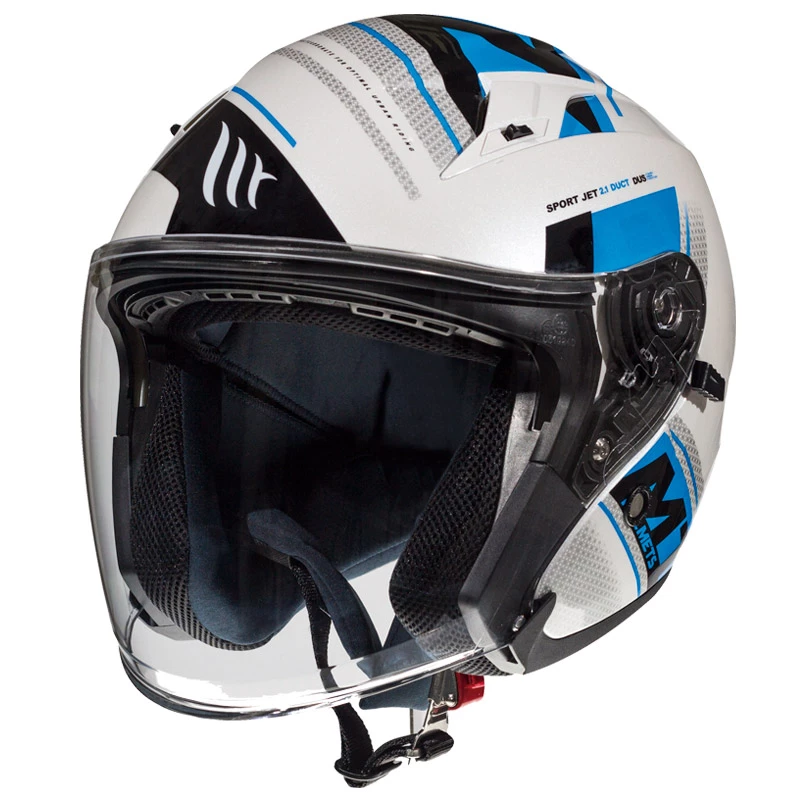 Hot Sale 🌟 Plastic Mt Helmets Avenue Sv Sideway C7 White Blue 👍