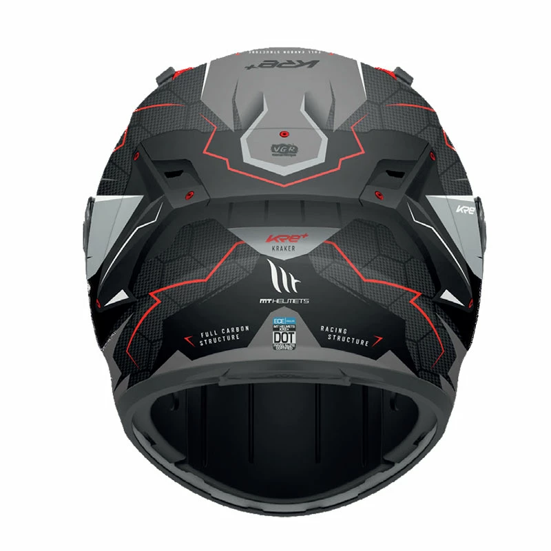 Promo š„° Fiber Mt Helmets Kre Plus Carbon Kraker C5 Red Fluo š - Image 2