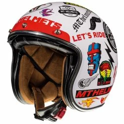 Budget ⭐ Custom Mt Helmets Le Mans 2 Sv Anarchy A0 White 🔔