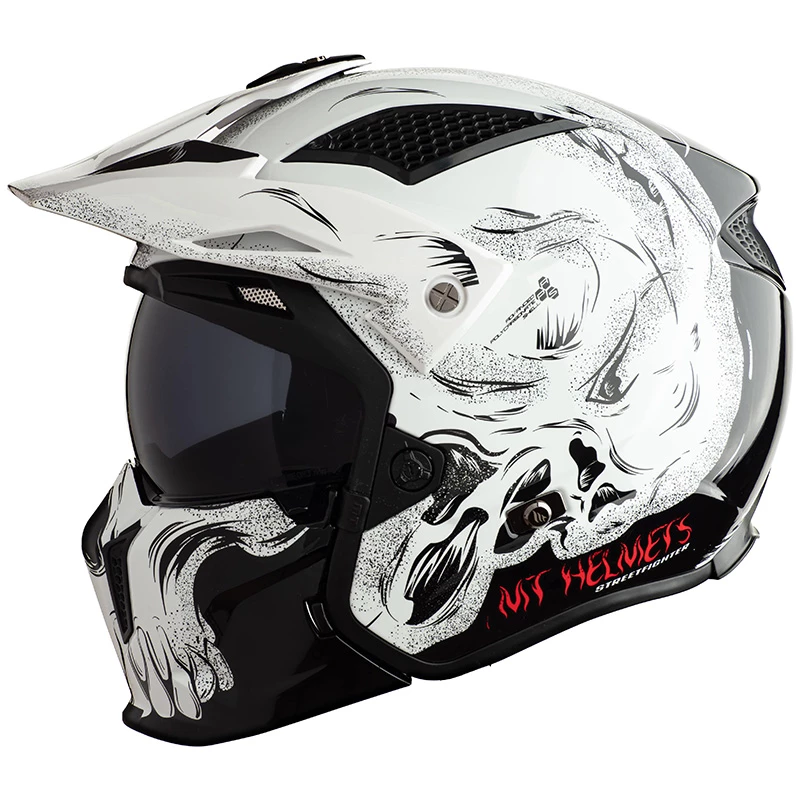 Cheap 😍 Removable Chin Mt Helmets Streetfighter Sv Darkness A1 Black ⭐ - Image 2