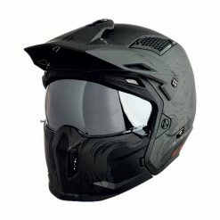 Flash Sale ❤️ Removable Chin Mt Helmets Streetfighter Sv Darkness A2 Black Matt 🎉