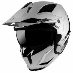 Best deal 😉 Removable Chin Mt Helmets Streetfighter Sv Chromed A2 Silver 🌟
