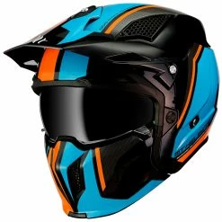 Flash Sale ⭐ Removable Chin Mt Helmets Streetfighter Sv Twin A4 Orange Fluo 💯