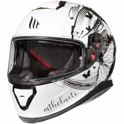 Flash Sale 🌟 Plastic Mt Helmets Thunder 3 Sv Vlinder A1 White Black 💯