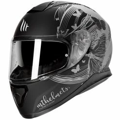 Discount ❤️ Plastic Mt Helmets Thunder 3 Sv Vlinder B2 Grey Black 🌟