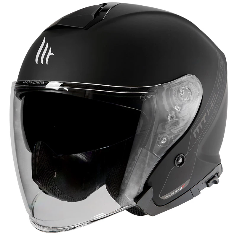 Discount ✔️ Plastic Mt Helmets Thunder 3 Sv Jet Solid A1 Matt Black ✔️