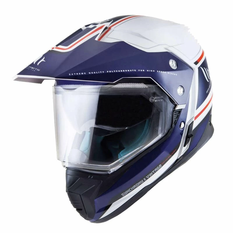 Best Sale 👏 Crosstourer Mt Helmets Sinchrony Duo Sport Sv Vintage Blue 💯