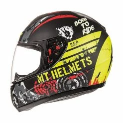 Flash Sale ✨ Plastic Mt Helmets Thunder Kid Sniper Matt Black Yellow 🎁